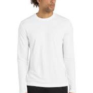 Outdoor Voices Men's Classic White Long Sleeve Tee